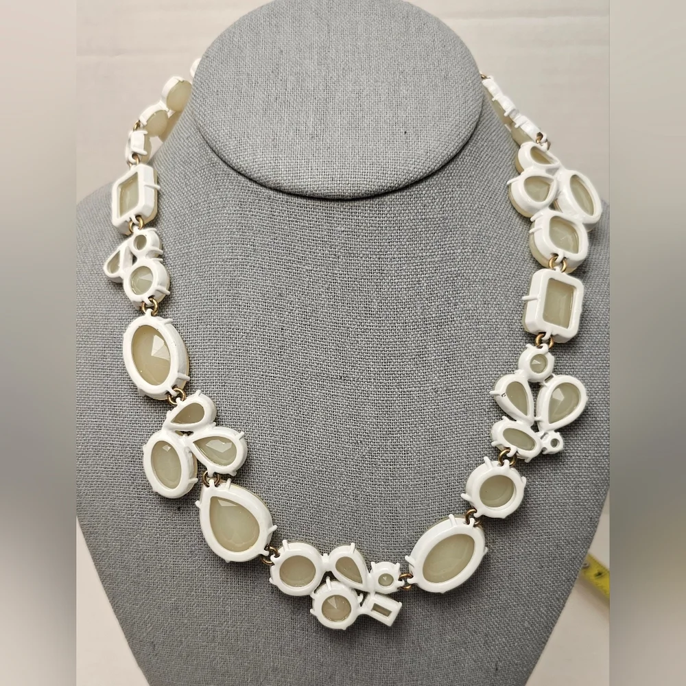 [J. CREW] Candy Gem Collection Opaque Cream◇Off White Translucent Stones